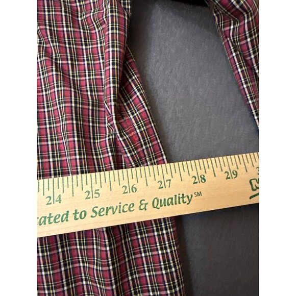 Ralph Lauren Mens Red Plaid Button-Down Shirt XXL Classic Fit Cotton Long Sleeve - Picture 4 of 6